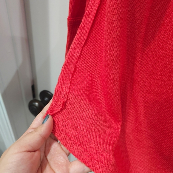 FREE PEOPLE Women's Red HEATWAVE Long Sleeve Tunic Top, Nwt, Size Xsmall - Picture 9 of 16